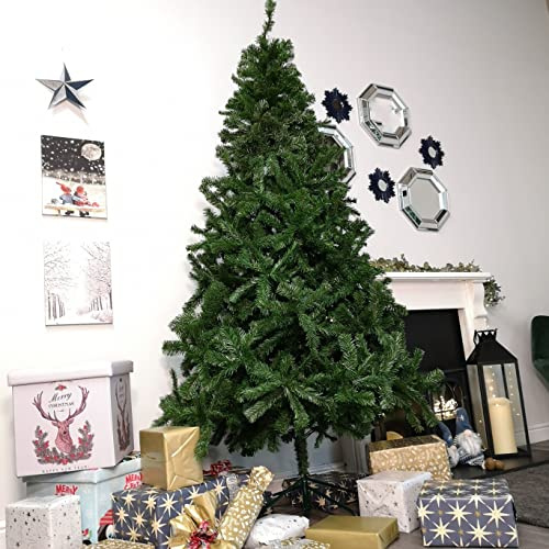 Samuel ALEXANDER Plain Green Artificial Christmas Tree (8ft (240cm))