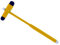 Gima - Martello Neurologico Colorato, Buck Colour, Senza Lattice, Colore Giallo, Manico in Ottone Verniciato, Dotato di Ago e Agesimetro, Dispositivo medico Classe I