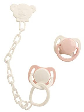 Schildkröt Schnuller-Set rosa 2-teilig (für die Puppe, Amy, Susi, Lina, Finn, Lenchen und Klara)