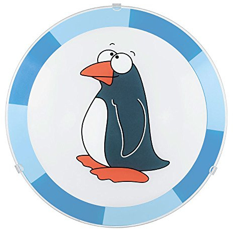 Decken Wand Lampe Baby Spiel Zimmer Jungen Mädchen Tier Motiv Leuchte Pinguin EGLO 78187
