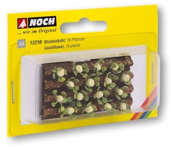 Noch Cauliflower 16 Plants, 3 x 6 cm