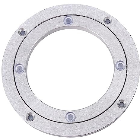 Aluminium Alloy Bearing Swivel Plate, Heavy Duty Turntable Round Hardware Swivel Plate for Heavy Loads(6inch)