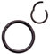 4youquality Surgical Steel Nose Ring Septum Clicker Hinge Segment Ear Helix Tragus Ring Hoop Nose Rings (Black, Size 1.2 * 12mm X-Large)