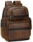 TIDING Zaino in Pelle Vintage Uomo Grande Zaino da Viaggio Daypack Casual per Laptop 15.6 Pollici Borsa Business da Lavoro, Marrone Chiaro