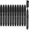 Mr. Pen Permanent Markers - 12 Pack, Fine Tip, Black