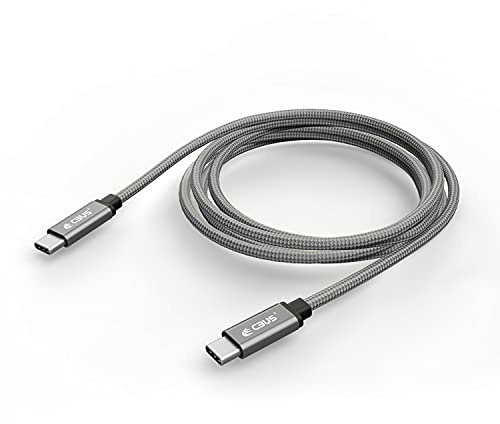 CBUS 2m USB C to USB C Cable Heavy-Duty Fast Charging Cord for Xiaomi Redmi, Honor Magic, Google Pixel, Oppo Find/Reno, Motorola Moto/Edge/Razr, Nothing Phone, HMD, TCL (Space Grey)