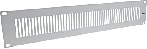 InLine® 19 Blindplatte perforiert, 2HE, RAL 7035 grau