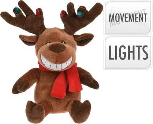 Weihnachts-Rentier - mit Sound und Bewegung - 32 x 22cm