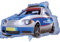 TIB Heyne XL Folienballon * POLIZEIAUTO als Deko für Kindergeburtstag und Polizei-Party | 72x43cm Luft Helium Polizeiwagen Police Kinder Geburtstag Ballon Dekoration Folienballons, 17594