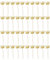 WANGCL Cupcake-Topper mit goldener Krone, Kuchendekoration, königlicher Prinz, Cupcake-Topper für Geburtstagsparty, Hochzeit, Party, Zubehör, 40 Stück