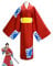 KITAT Anime Cosplay Costume One Piece Monkey D. Luffy Japanese Kimono Uniform Outfits Halloween Party Unisex Overcoat Set (Medium)