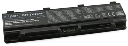 IPC-Computer Akku kompatibel zu Toshiba Satellite C75-A, C50D-A, C55-A, S70-A, C50T-B, Qosmio X70-B - PA5109U-1BRS mit 56Wh