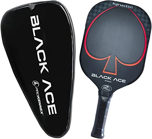 PROKENNEX Black Ace Pro – Pickleball-Paddel mit Toray 700 Karbonfaser-Oberfläche, Comfort Pro Grip – USAPA genehmigt