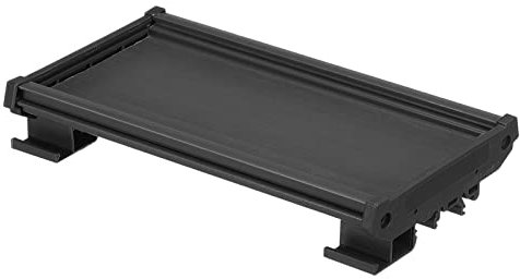 sourcing map DIN Schienenträger Ersatz für 200mm x 72mm Leiterplatte Gehäuse Halterung Schwarz