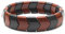 Power Ionics Gemischtes Turmalin-Armband mit 15mm Pfeilperlen & Edelstahl – Handgemachtes Chakra-Armband für Männer und Frauen, 17,5-21 cm – Elastisches Geschenkarmband mit Echten Steinen