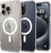 Spigen Ultra Hybrid MagFit Case for iPhone 15 Pro Max, Compatible with MagSafe Accessories - White