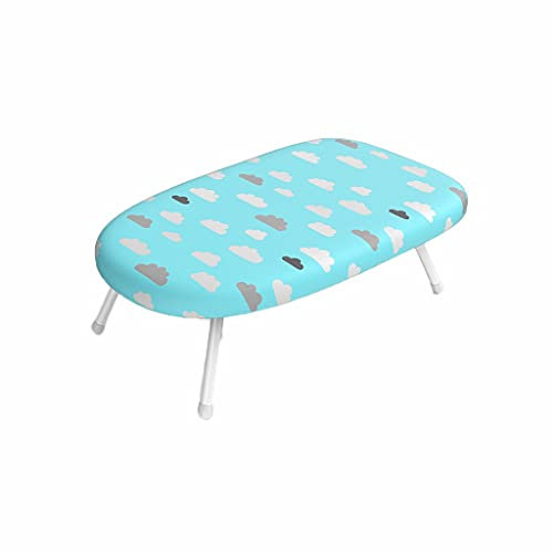 Ironing Boards Desktop Ironing Board 60 * 37 * 17cm, Home Folding Ironing Board Ironing Tool Home Cleaner Tools Multifunction Small Ironing Rack Adjustable Ironing Board Rack (Color : Blue)