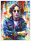 John Lennon Poster von Leon Devenice 50 x 70 cm Bunt Wandbilder Wanddeko