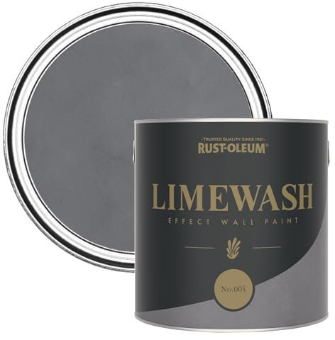 Rust-Oleum Grey Limewash Effect Wall Paint - No.005 2.5L