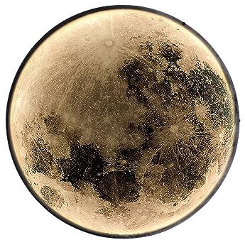 Wandleuchten Romantische Mond-Atmosphäre Wandleuchte Kreative Moderne Mond Wandleuchten Wandmontage Deckenleuchte for Schlafzimmer Wohnzimmer Flur Treppen Geschäfte Hintergrund Wanddekoration(Color:In