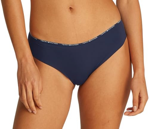 Tommy Hilfiger Damen Slip Bikini Form Nahtlos, Blau (Dark Night Navy), M