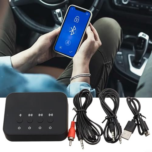 Répartiteur BW-107, appareil de partage audio 1 à 3, adaptateur audio 5.0, émetteur, récepteur stéréo sans fil pour haut-parleurs/téléviseur/téléphones domestiques