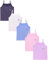 TupTam Mädchen Unterhemd Spaghettiträger Top – Atmungsaktive Unterhemden Mädchen im 5er Pack, Farbe: Herzen Blau Rosa Lila Ecru Violett, Größe: 146-152