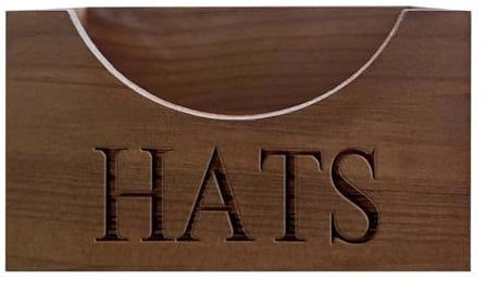 Wooden Hat Holder Display Stand for Dad Hat Storage Rack for Baseball Cap Fathers Day Cap Organizer Hanger Home Decoration Gift for Papa Grandpa Husband&Men ornamentsfor The (Coffee, 20x12x9cm)