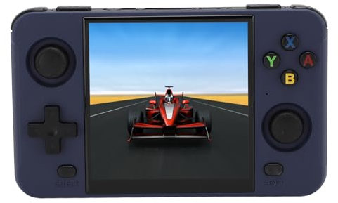 Consola de Juegos Portátil 10000+ Juegos de Código Abierto Portátil Retro Rocker 16G+64G R40S Consola Portátil Adultos (Blue)