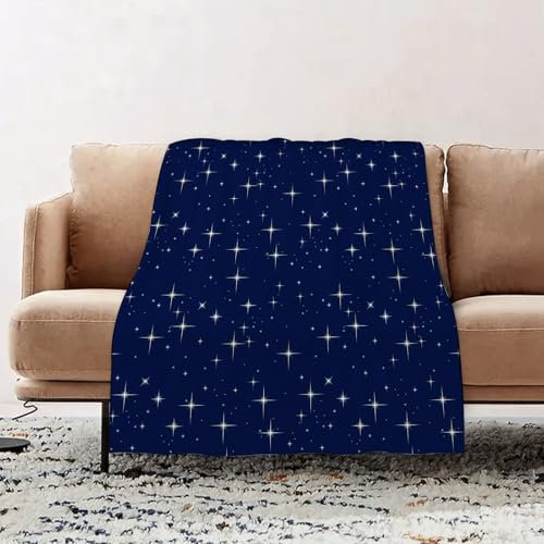 EOMKSE Kuscheldecke Flauschig Decke - weiche warme Fleecedecke 100x130cm als Decke Sofa,Nachthimmel mit Sternen. Muster.,Wohndecke oder Couchdecke überwurf