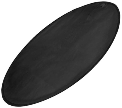 Tapis de Protection Barbecue Rond Noir, Silicone Fibre de Verre, Anti-feu | Résistant à L’huile, Enroulable et Léger, pour Activités Extérieures et Usage Intérieur