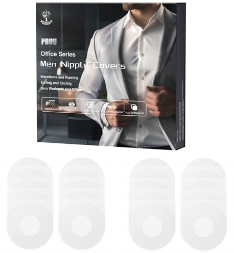 Cache-Tétons Homme,50 Paires (100Pièces) Cache Teton Running, Invisible et Anti-Frottement, Nipple Cover Homme pour Coureurs & Athlète