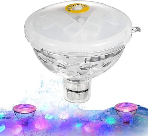 Paodduk Light Up Pool Floats | Color Changing Floating Lights for Pool - 5 Lighting Modes Swimming Pond Atmosphere Lamp, Outdoor Landscape Decoration for Hot Tub, Bathtub, Shower