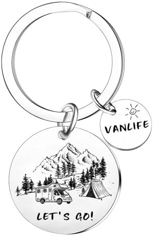 Porte-clés de camping en plein air, accessoires de camping pour les amateurs de propriétaires de camping, argenté, taille unique