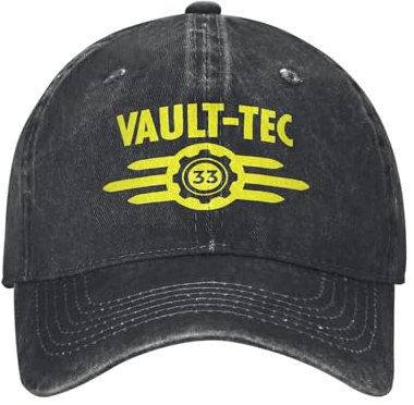 HFGAASSH Baseballkappe Vault-Tec Print Cap für Unisex Baumwolle Trucker Hut Kausale Kopfbedeckung Verstellbare Urlaubssportgeschenke