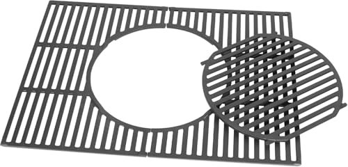 43 x 41 cm Rost-in-Rost System Grill Zubehör für Enders Switch Grid Boston, Monroe Pro, Kansas Serie Gasgrill, Gusseisen Grillrost mit Herausnehmbarem Rundelement Sear Grate