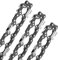 Aicoya Pack de 3 Cadenas de Motosierra 3/8 para Espadas de 45 cm 66 Eslabones, 1.6mm Cadena de bajo retroceso 063