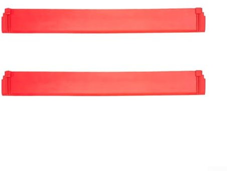 Ersatz-Fensterreinigungslippenabzieher für Kärcher Fenstersauger, 2 Stück Gummilippen-Abzieher für WV6 WV 6 Plus (rot)