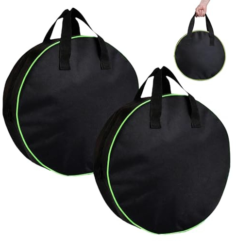 Rthynti EV Charging Cable Bag, 2Pcs Water Resistant Caravan Cablebag, Waterproof Heavy Duty Cable Storage Bag for Automotive RV Camping Cables Gardening Tools Container