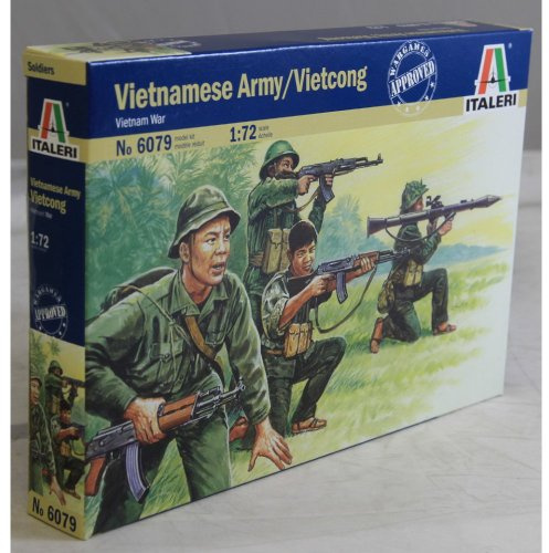 Italeri 6079 1:72 Vietnamkrieg Armee/Vietcong, Fahrzeug, Molded Color, Geformte Farbe