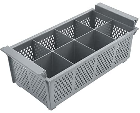 Olympia P174 Kristallon Dishwasher Cutlery Basket 8 Compartment, 130(h) x 210(w) x 425(l)mm