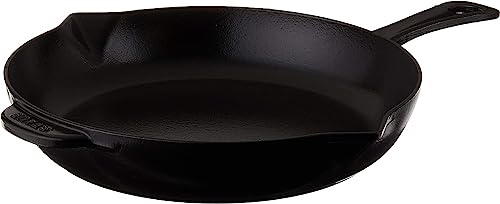 Staub Cast Iron 10-inch Fry Pan - Matte Black, Made in France