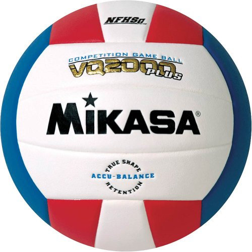 Mikasa VQ2000 Micro Cell Volleyball, VQ2000 Micro Cell Volleyball (rot/weiß/blau)., VQ2000-USA, rot/weiß/blau, Einheitsgröße
