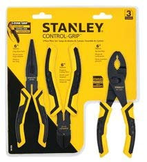 4 Each: Stanley 3 Piece Plier Set (84-056)