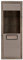 Furniture24 Vitrine Tiziano TMZV711LB, Schrank, Wohnzimmerschrank, Vitrinenschrank mit Beleuchtung (Antik Eiche/Beige Hochglanz)