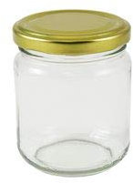 Wares of Knutsford Glass Jam Jars 228ml (8oz) Pack 36 Gold Lid Home Preserving, Jam, Marmalade, Chutney