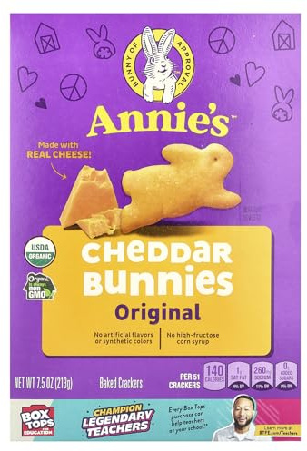 Annie's - Bunnies All-Natural Baked Snack Crackers Cheddar - 7.5 oz.