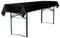 TexDeko® Tischdecke für Bierzeltgarnitur 250 x 100 cm Biertischdecke (Schwarz) Blickdicht waschbar & wiederverwendbar mit Oeko-TEX Zertifikat