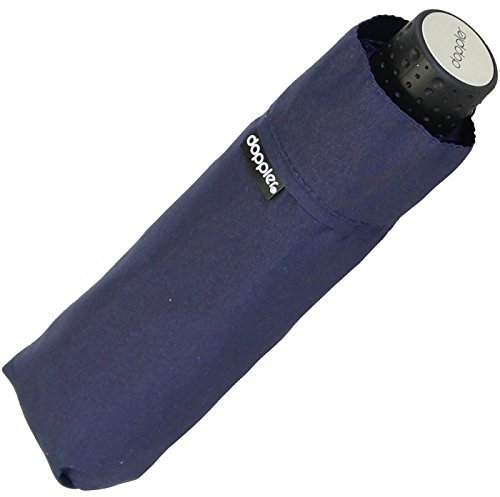 Doppler Regenschirm Mini- Taschenschirm Havanna Stick - sturmfest uni Navy