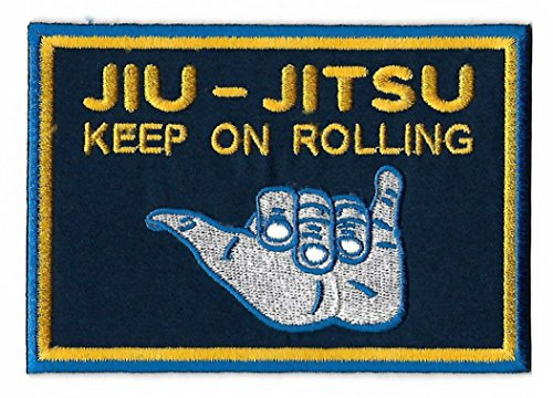 Brazilian Jiu Jitsu Keep On Rolling Aufnäher (12 cm) BJJ Gi Aufbügler Patch / Iron on Badge